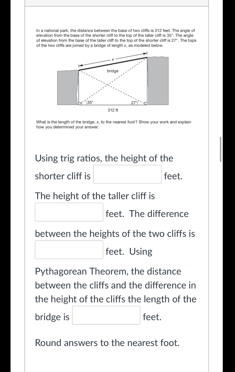 In a national park. the distance between the base