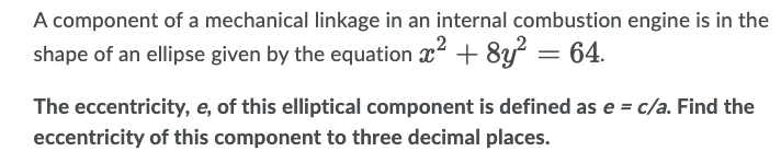 A component of a mechanical linkage in an