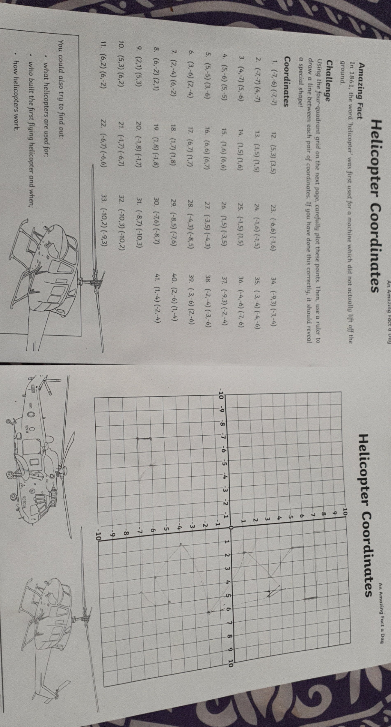 how helicopters work? Helicopter Coordinates In