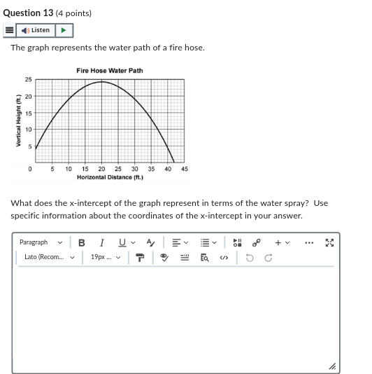 Question 11 [8 points) Listen An object is