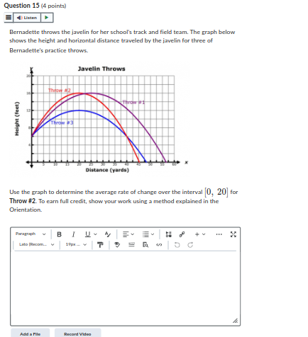 Question 11 [8 points) Listen An object is