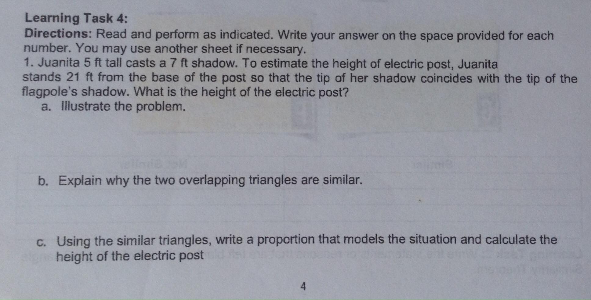 Answer Learning Task 2 and Learning Task 4