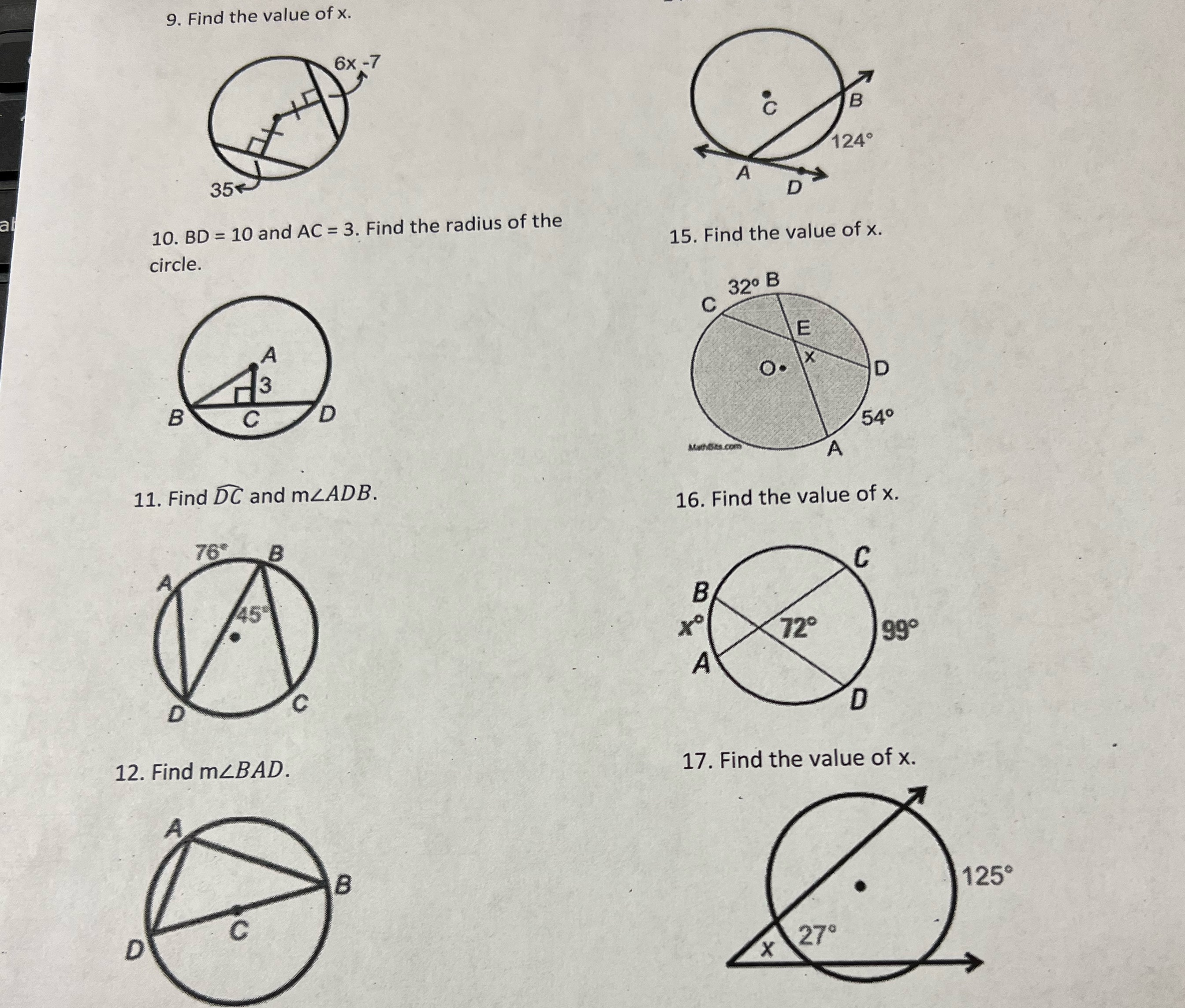 Please do questions/components 9-17 andshow your