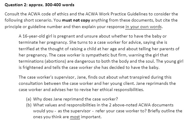 Question 2: approx. EDD-40D words Consult the