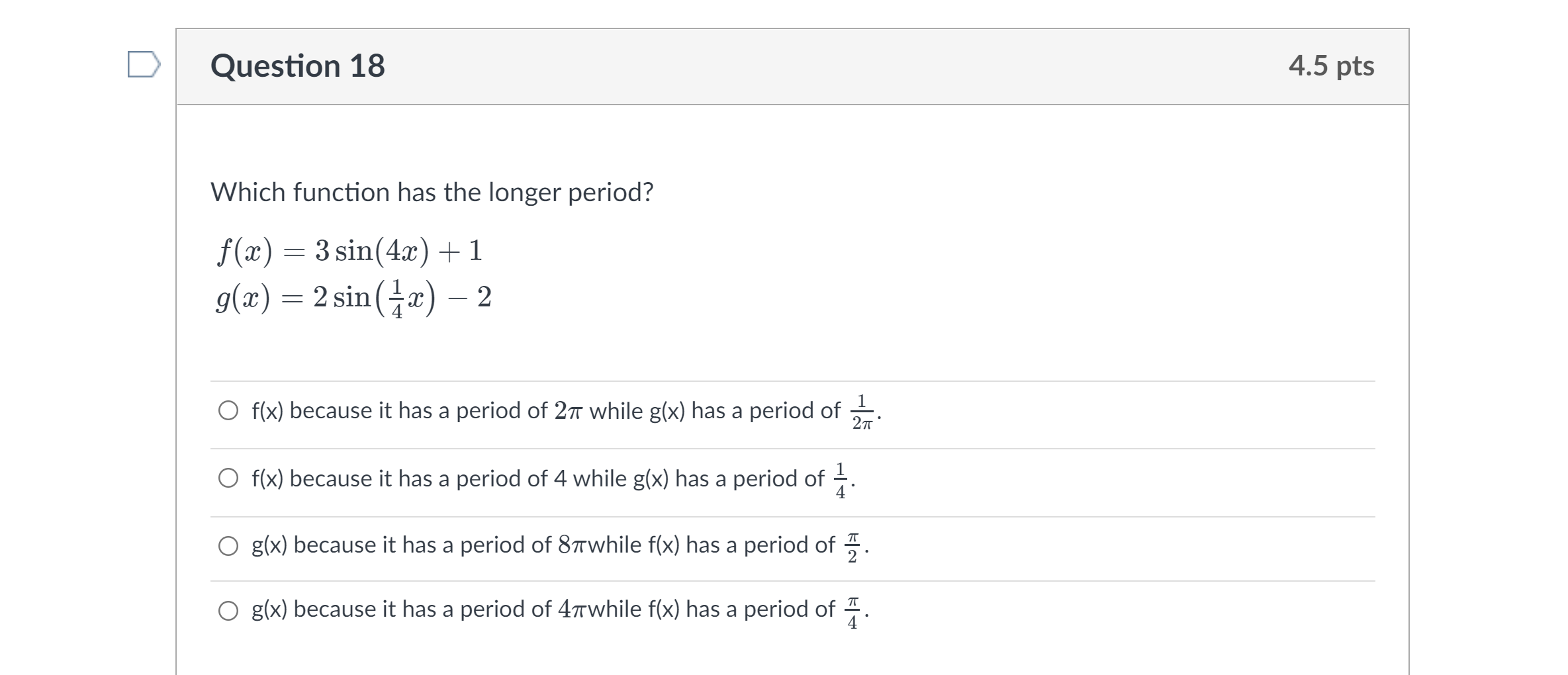Which graph matches the equationy = tan(3x) - 2?