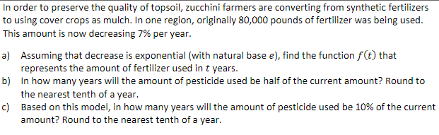 In order to preserve the quality of topsoil,