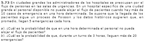 5.73 En ciudades grandes los administradores de