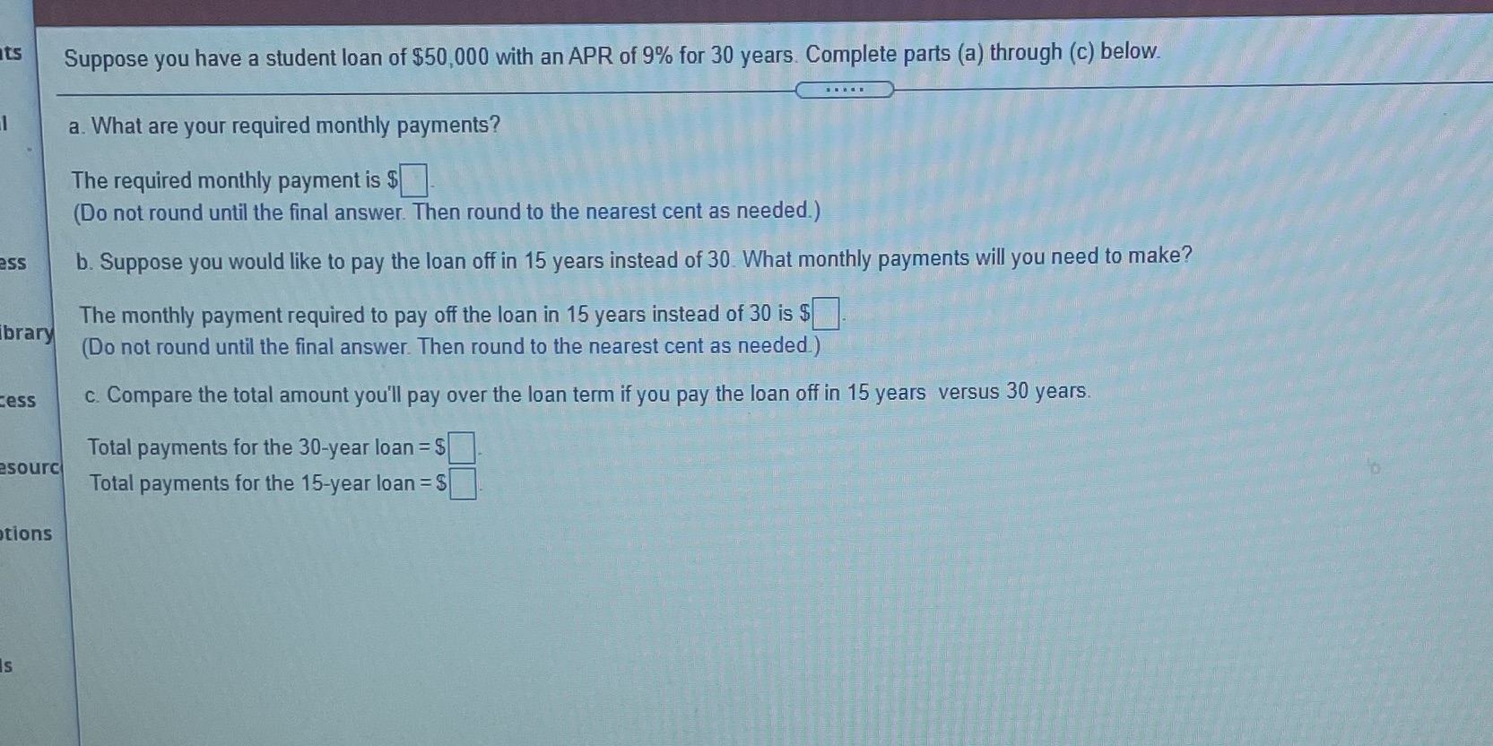 its Suppose you have a student loan of $50,000