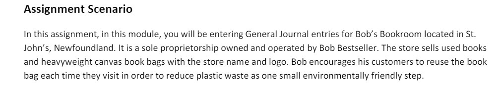 Assignment Scenario In this assignment, in this