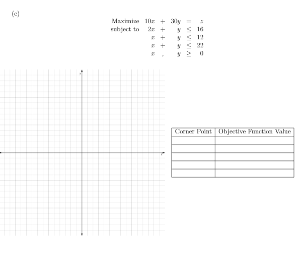 2. (5 points each) Solve the following linear