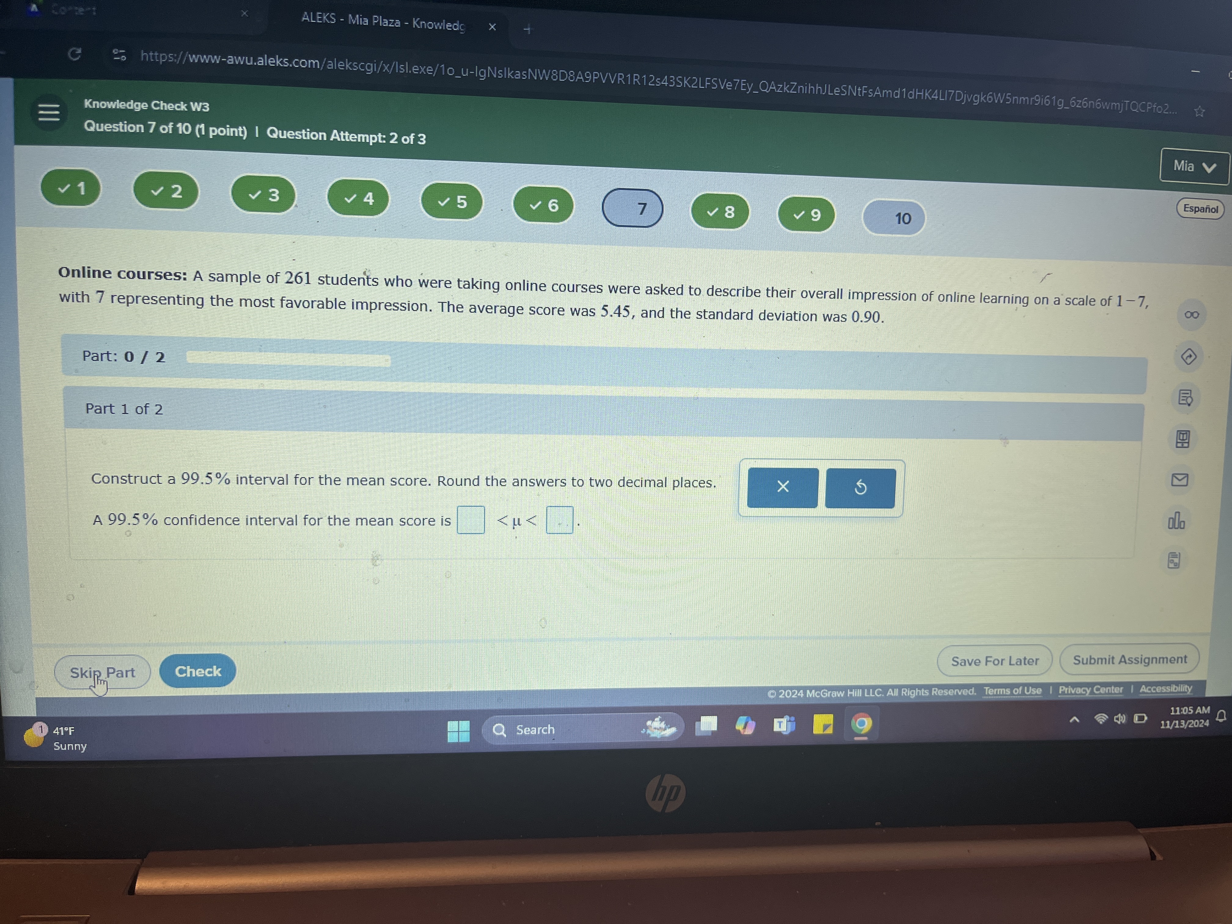 ALEKS - Mia Plaza - Knowledg 2%