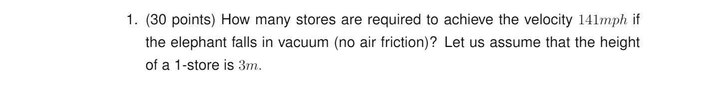 1. (30 points) How many stores are required to