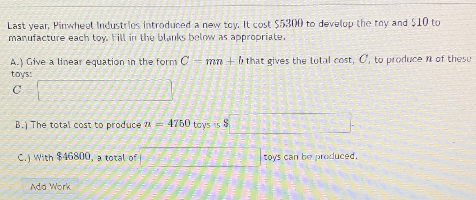 Last year, Pinwheel Industries introduced a new