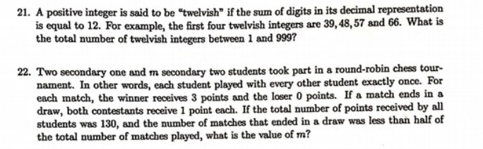 21. A positive integer is said to be "twelvesh"
