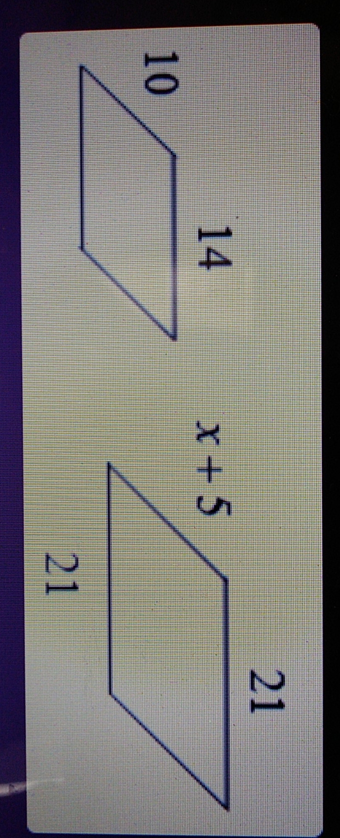 I need to solve for x please. Possible answers