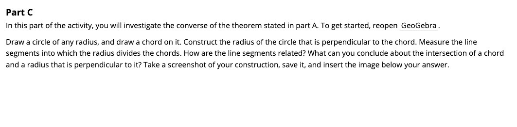 Part C In this part of the activity, you will