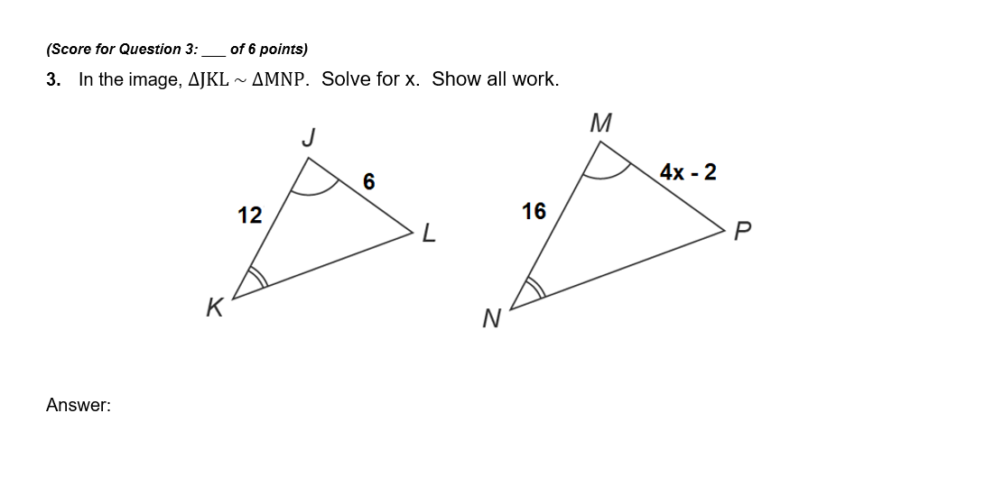{Scone for Question 1: _ of 5 points) 1. Draw the