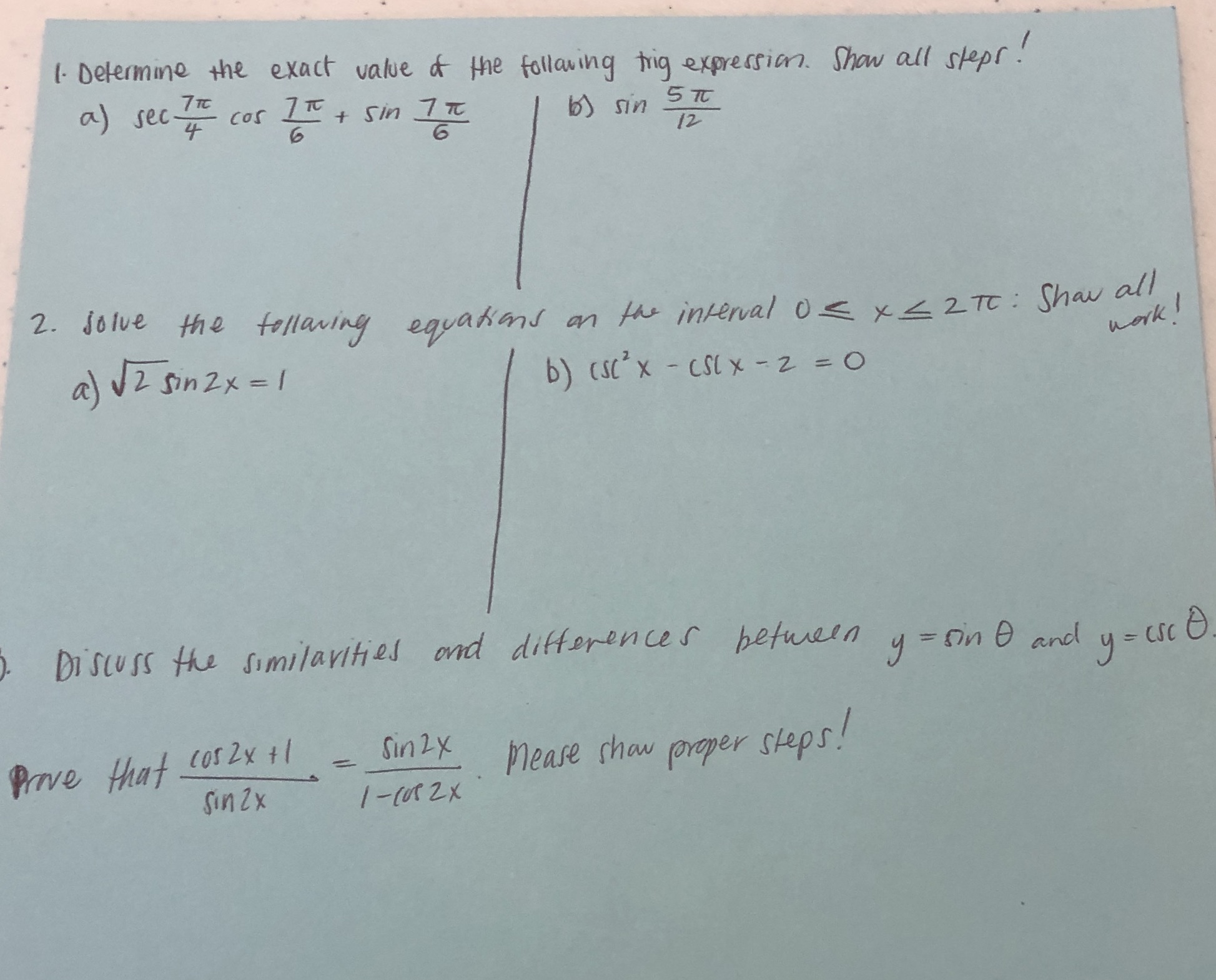 I would like assistance with these questions. 1.