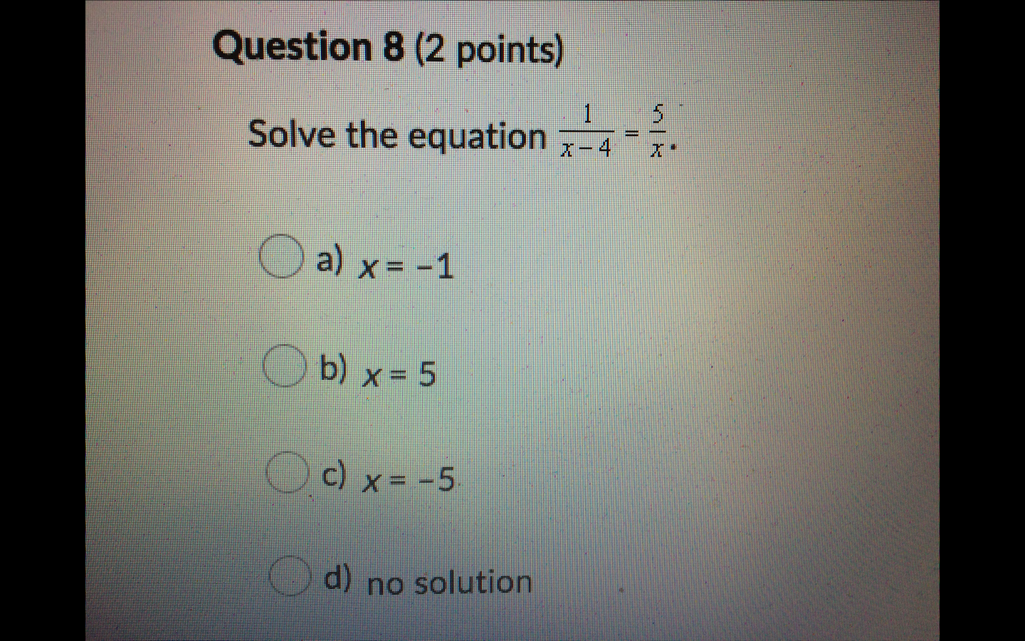 Solve the mcq questions below Question 8 (2