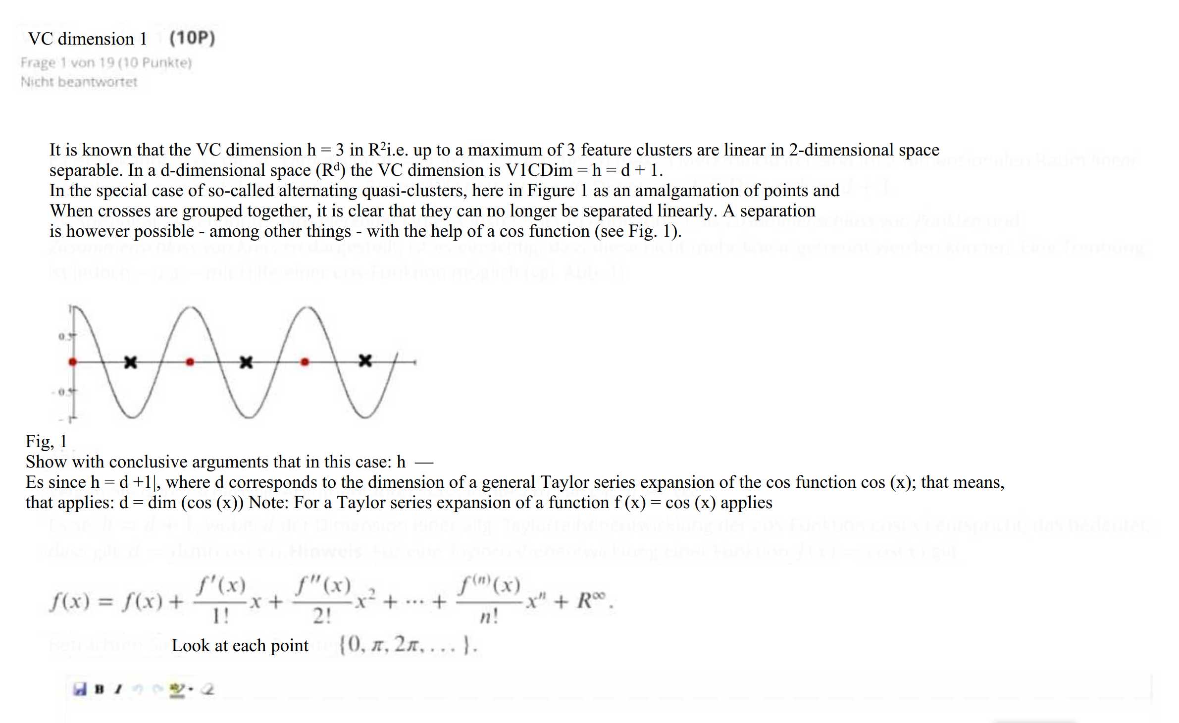VC dimension l (10?) v