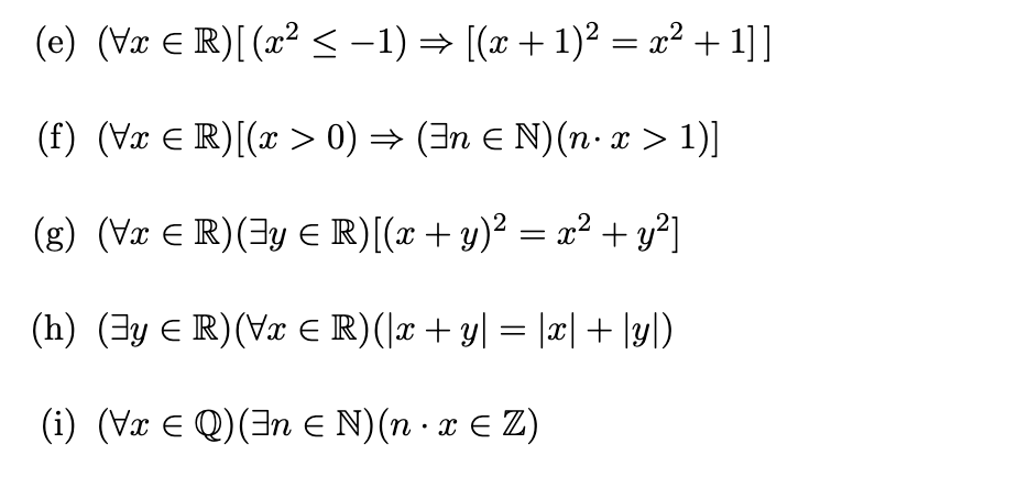 3.7.21. Write the negation of the following