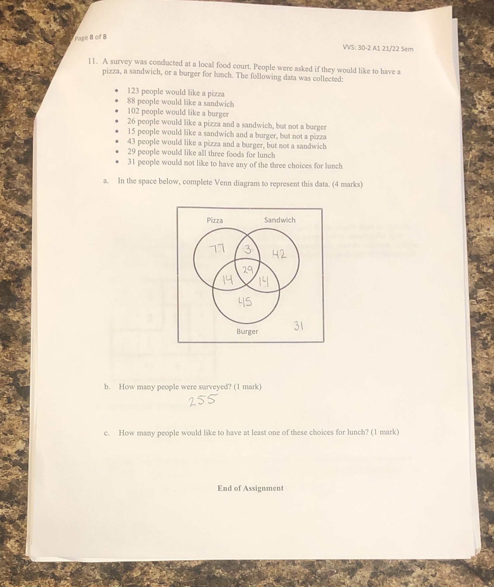 Page 8 of 8 VVS: 30-2 A1 21/22 Sem 11. A survey