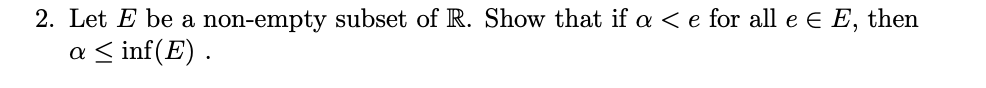 need help with this problem 2. Let E be a.