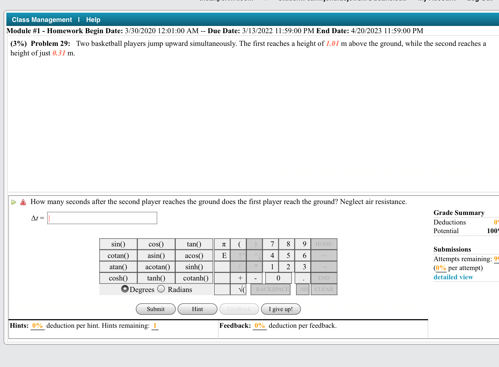 Class Management | Help Module #1 - Homework