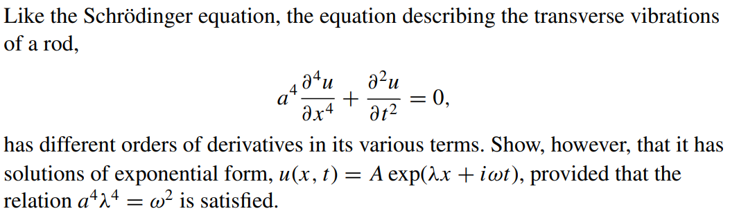 Like the Schrodinger equation, the equation