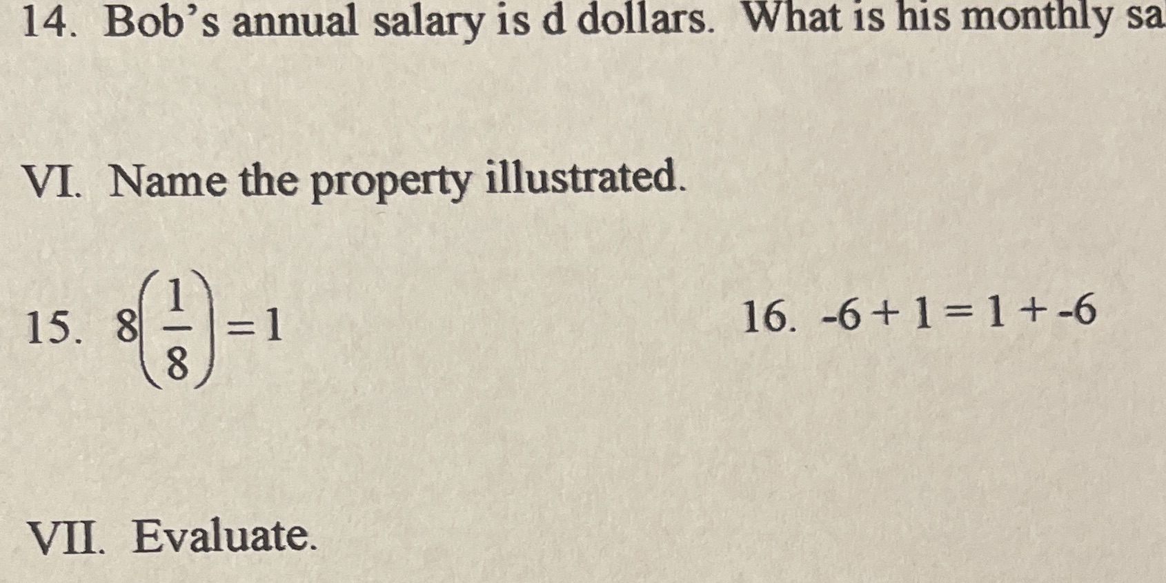 Answer 15 and 16 14. Bob's annual salary is
