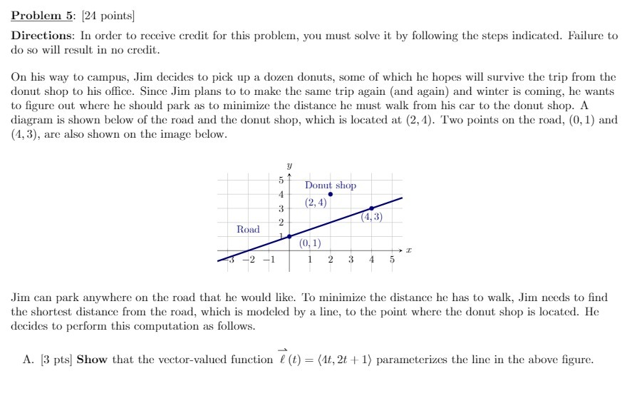 Problem 5: [24 points] Directions: In order to