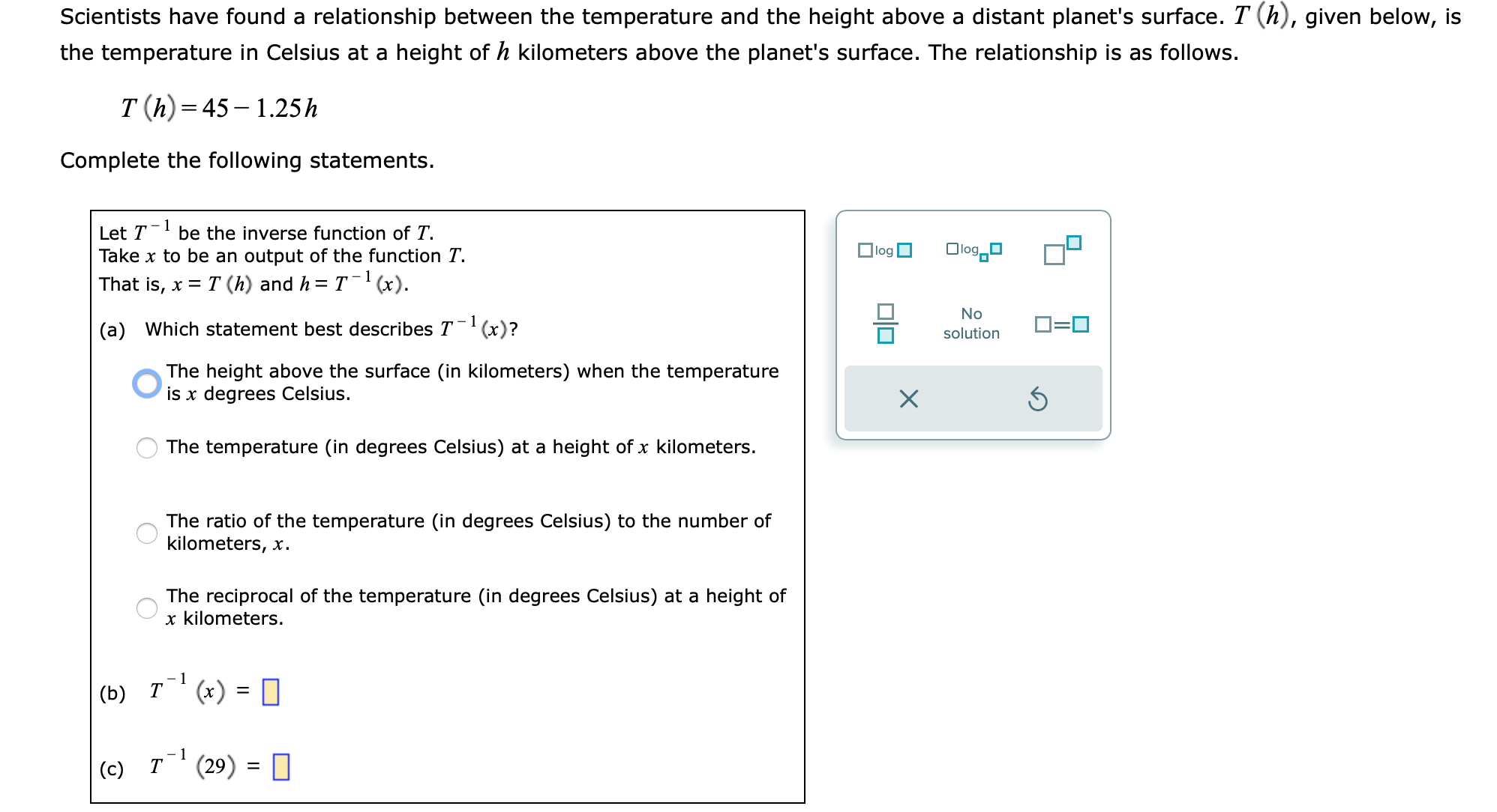 Finding, evaluating, and interpreting an inverse