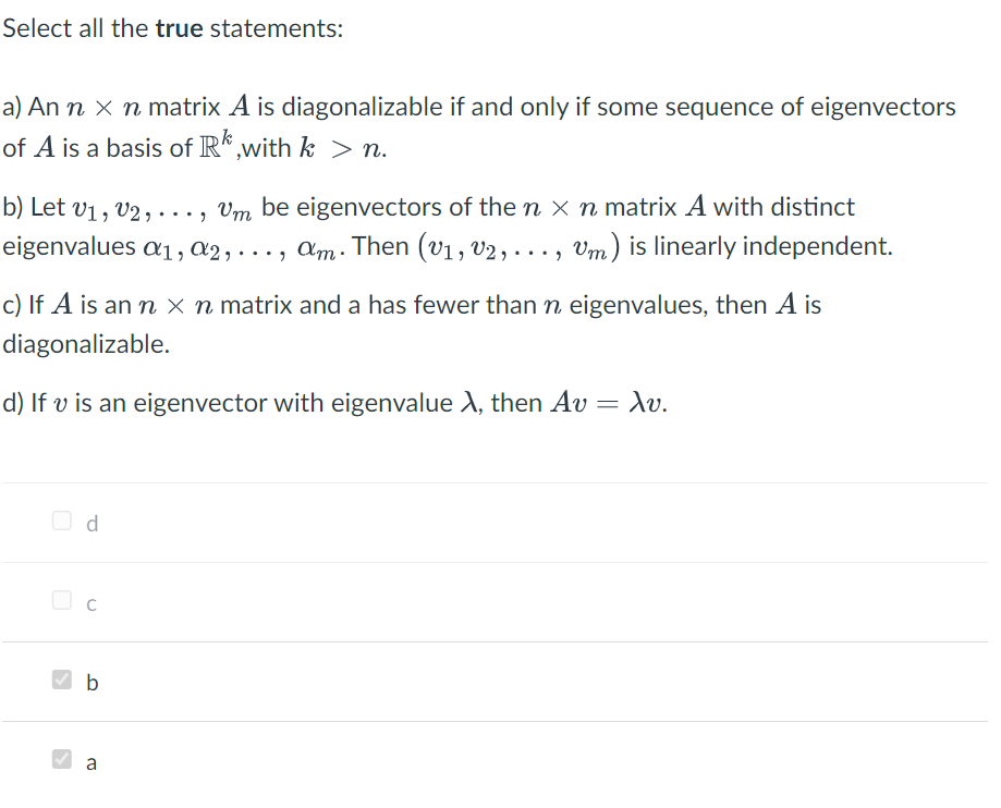 Select all the true statements: a) An n, X n