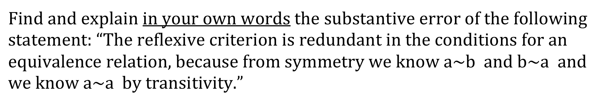 Find and explain in your own words the