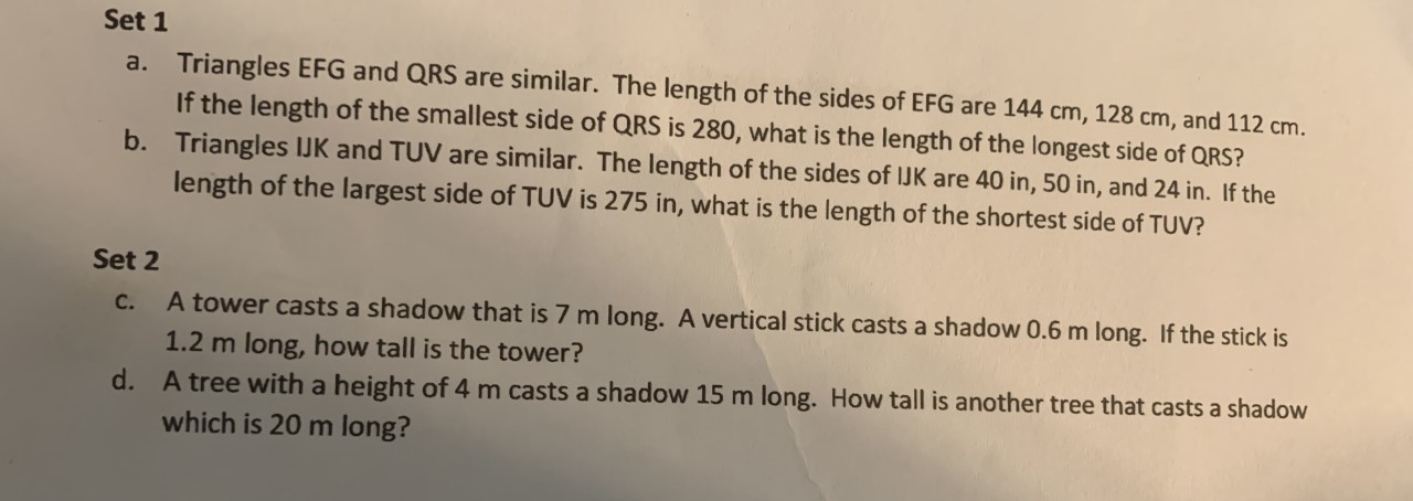 need help with set 1 letter B and set 2 letter D
