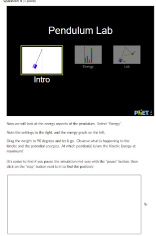 Pendulum Lab Intro PHET : Now we will look at the