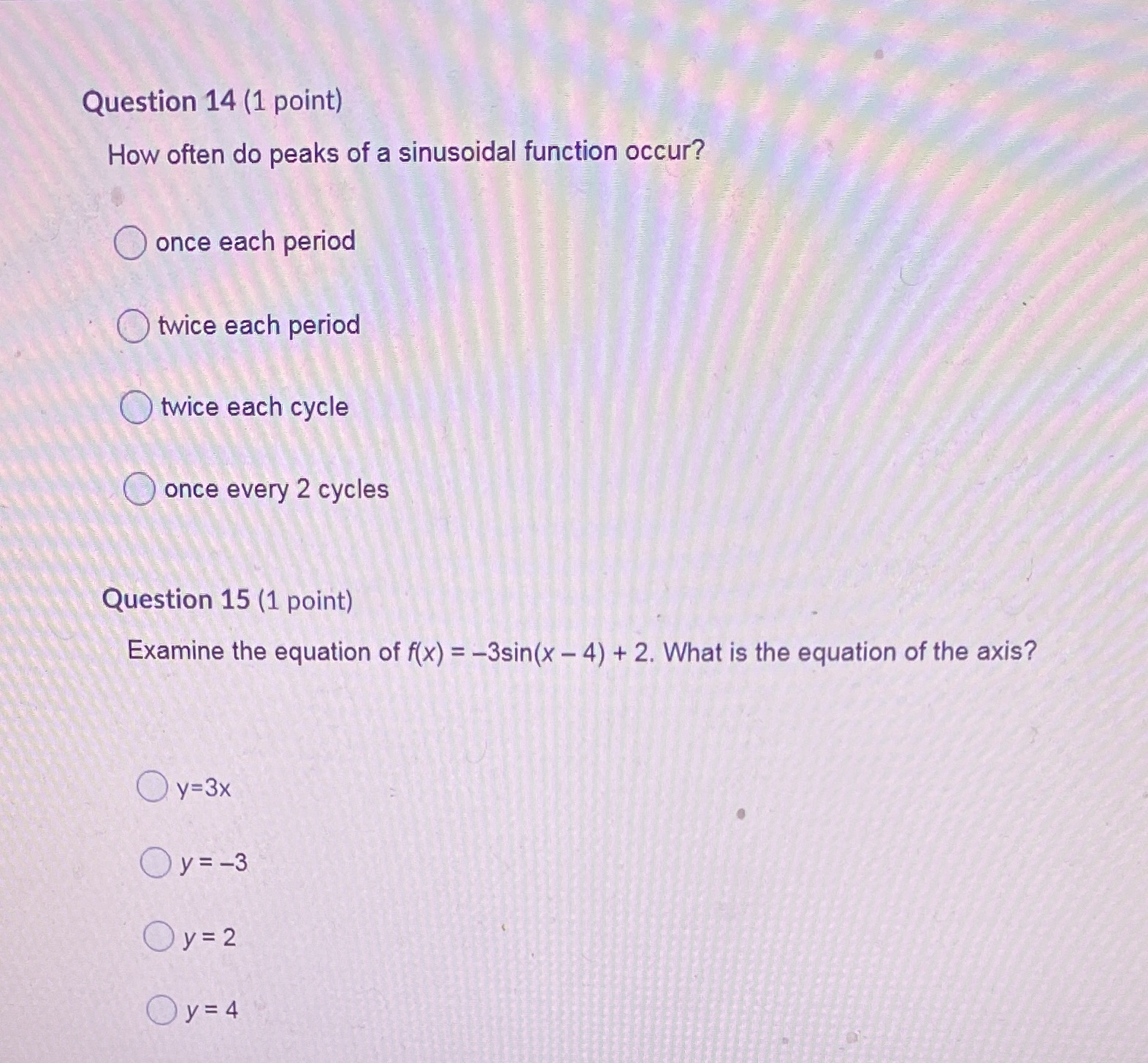 Which of these is the right answer for each?