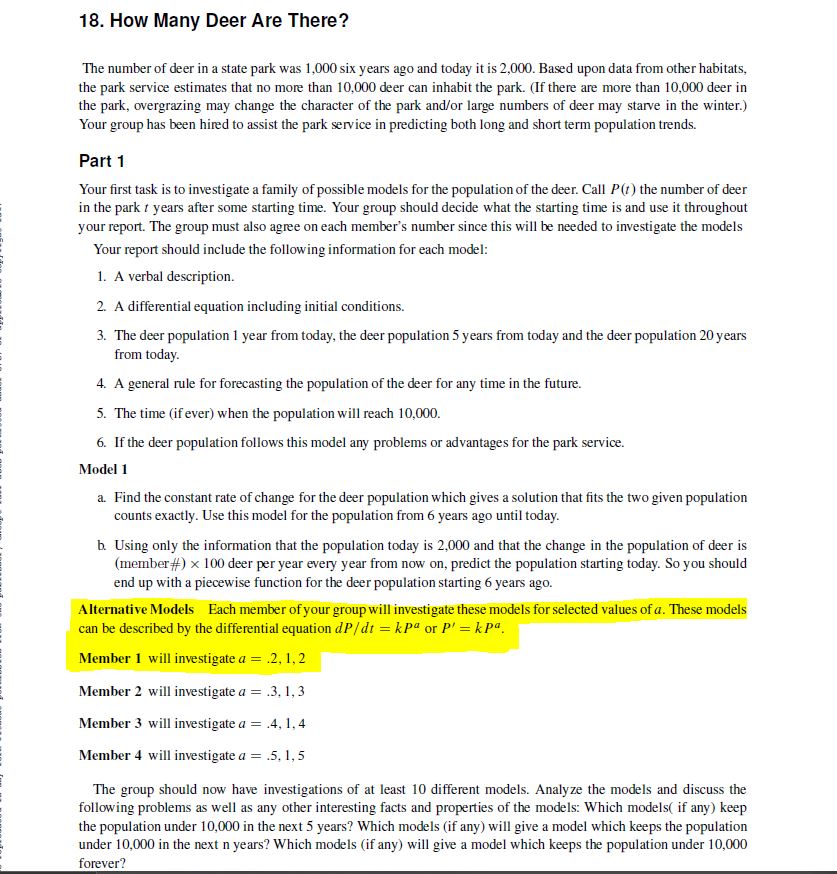 Using the Alternate model dP/dt= kP^a, with a=1.