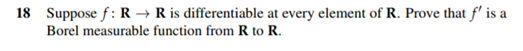 Problem 18 Page 39, from the textbook "Measure,