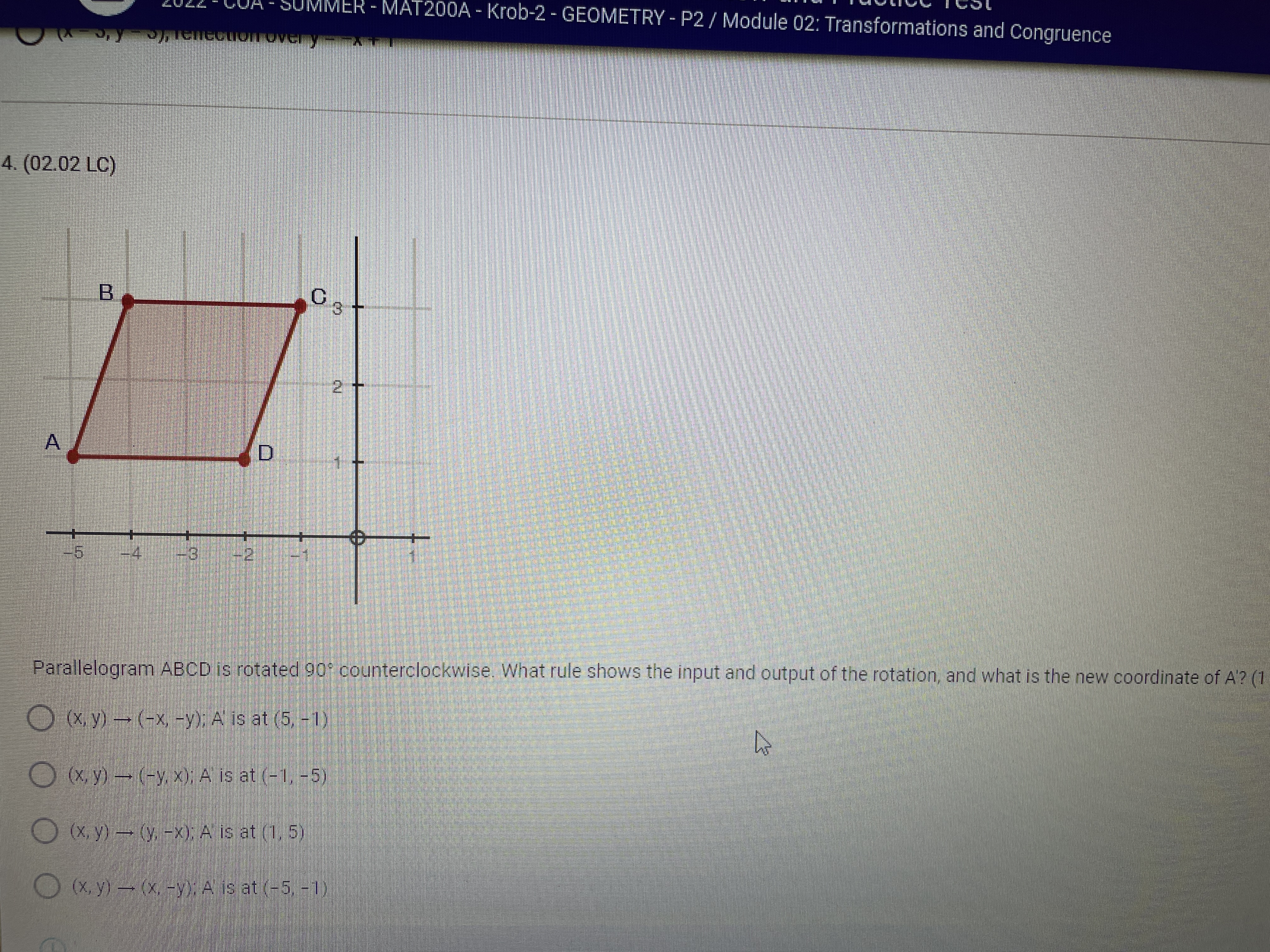 SUMMER - MAT200A - Krob-2 - GEOMETRY - P2 /