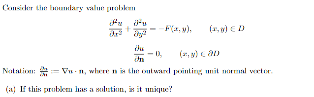 Consider the boundary value problem + = -F(x, y),