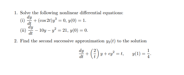 Full steps answer, Thank you! 1. Solve the