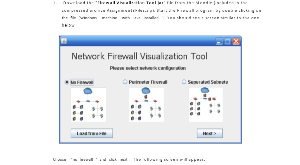 1. Download the "Firewall Visualization Tool.jar"