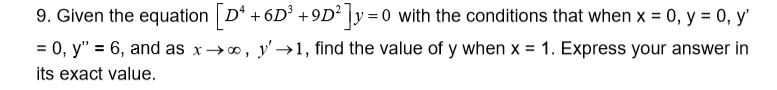 Find the general solution of the differential
