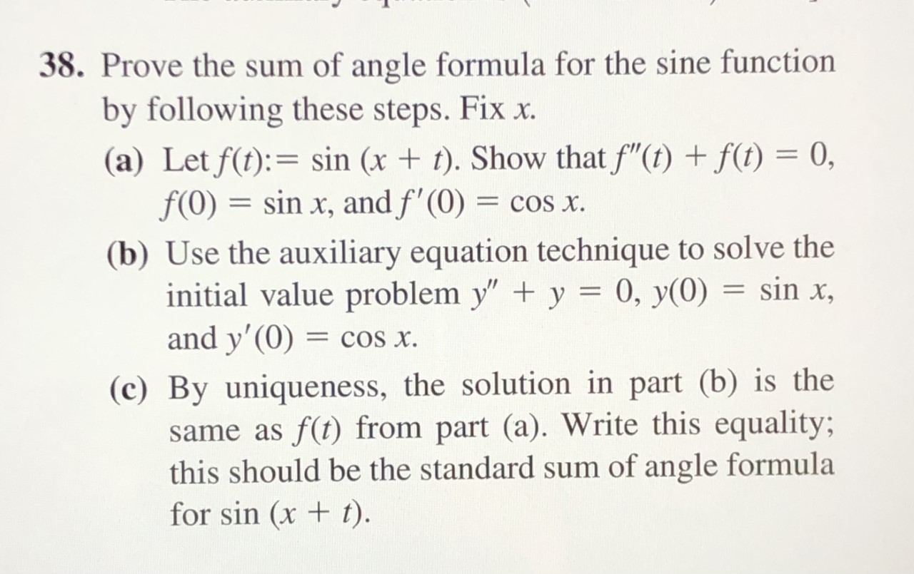 ""J __1_._._ _ \\ 38. Prove the sum of angle