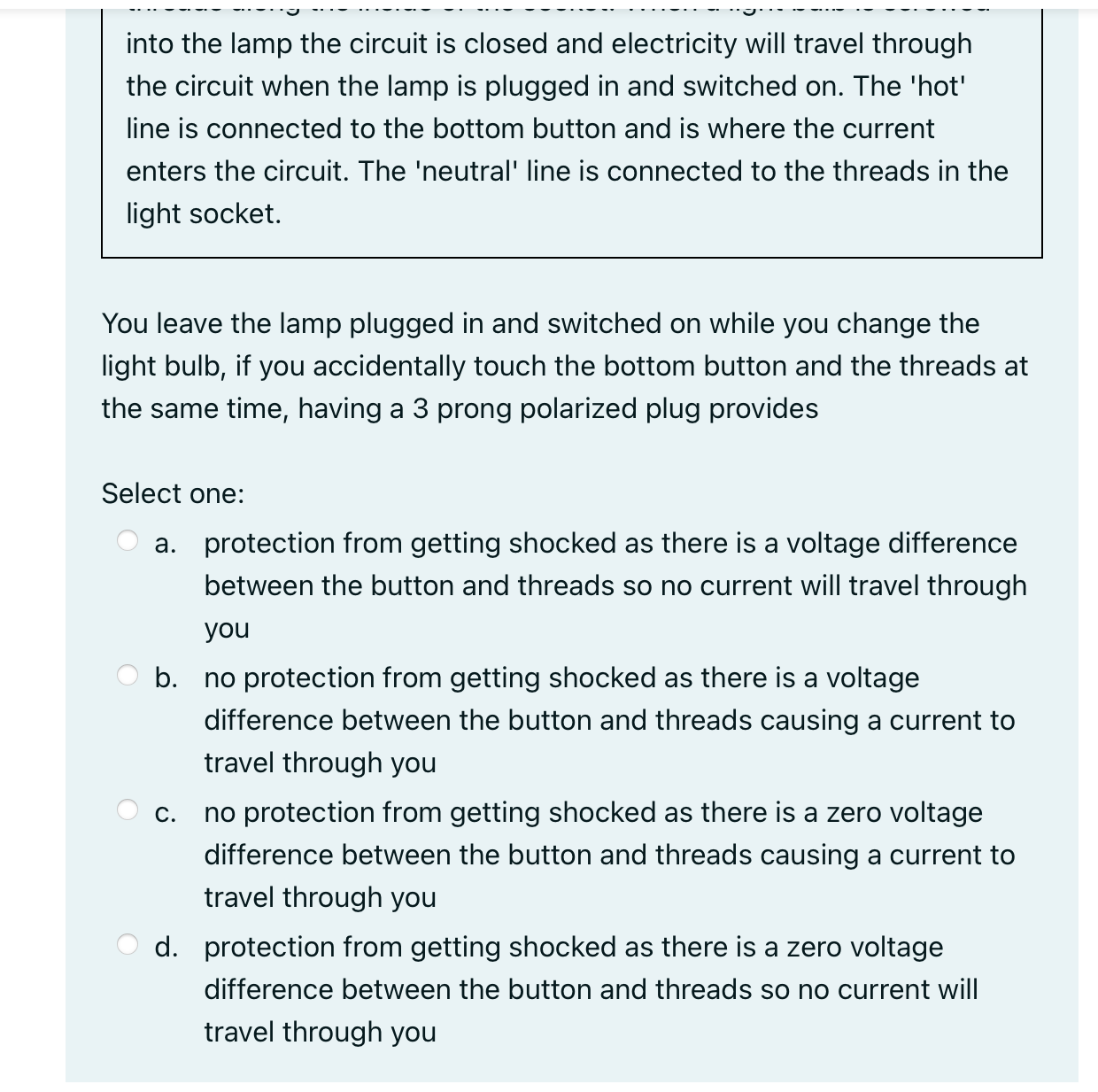 23 Use the following information for the next