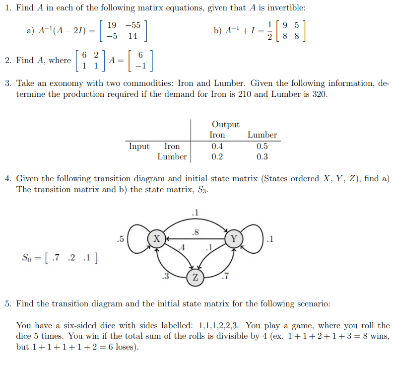 .Findlnli.rhere|:6 2].4:[ 6] . Find A in each of