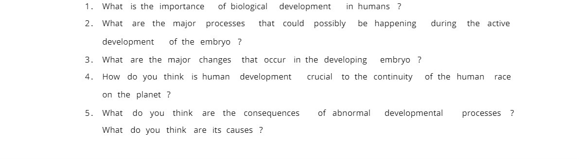What is the importance of biological development