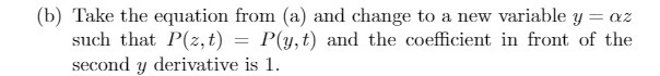 (b) Take the equation from (a) and change to a