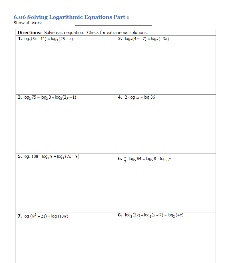\f9. log4 (2m' -14m-) -log4 (2m) = log4 8
